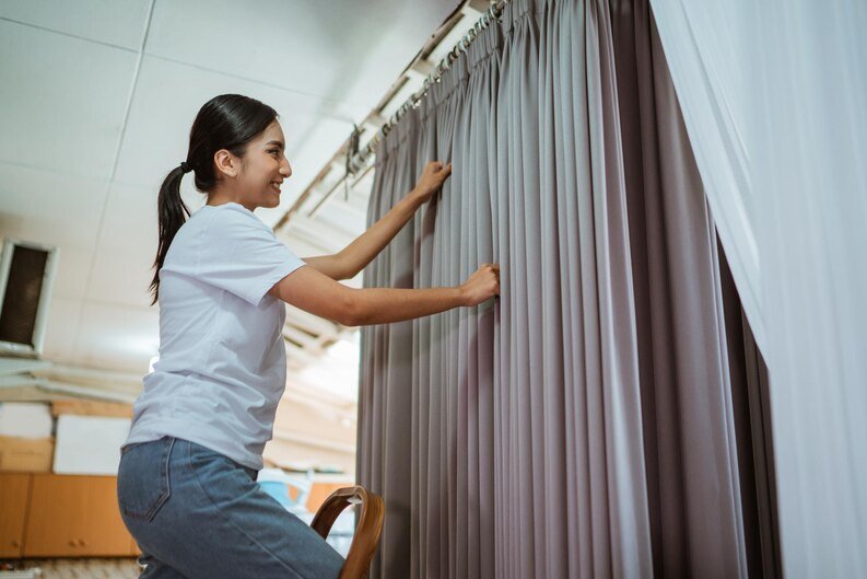 Limpieza profesional de cortinas y rollers para un hogar impecable.